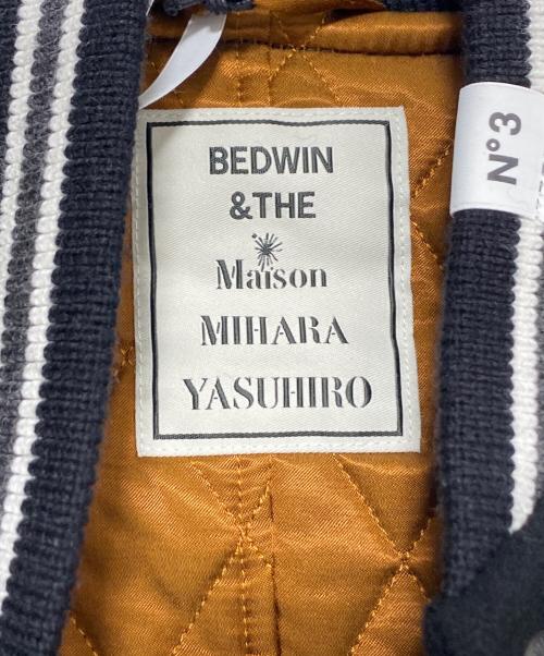 Maison MIHARA YASUHIRO（メゾン ミハラ ヤスヒロ）Maison MIHARA YASUHIRO (メゾン ミハラ ヤスヒロ) BEDWIN &THE HEARTBREAKERS (ベドウィンアンドザ ハートブレイカーズ) Stadium Jacket ブラック サイズ:48の古着・服飾アイテム