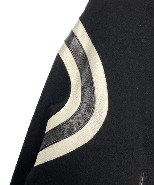 Maison MIHARA YASUHIRO（メゾン ミハラ ヤスヒロ）Maison MIHARA YASUHIRO (メゾン ミハラ ヤスヒロ) BEDWIN &THE HEARTBREAKERS (ベドウィンアンドザ ハートブレイカーズ) Stadium Jacket ブラック サイズ:48の古着・服飾アイテム