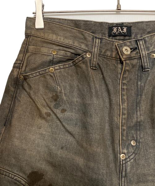 FAF（エフエーエフ）FAF (エフエーエフ) ニューコミューン ダート バギー デニム インディゴ サイズ:2の古着・服飾アイテム