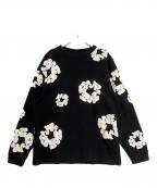 Denim Tearsデニムティアーズ）の古着「COTTON WREATH LONG SLEEVE T-SHIRT」｜ブラック