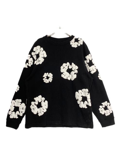 Denim Tears（デニムティアーズ）Denim Tears (デニムティアーズ) COTTON WREATH LONG SLEEVE T-SHIRT ブラック サイズ:XLの古着・服飾アイテム