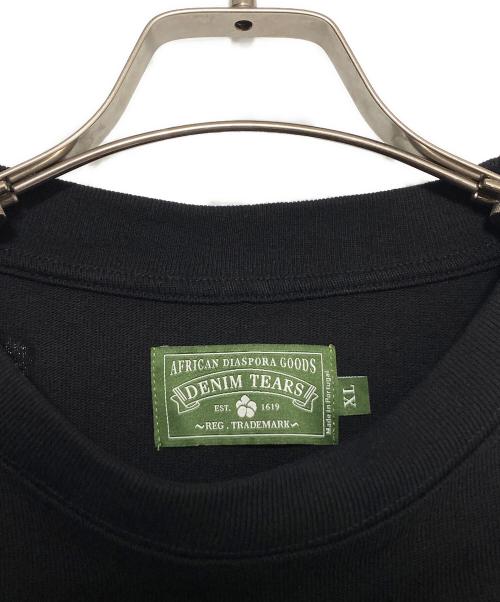 Denim Tears（デニムティアーズ）Denim Tears (デニムティアーズ) COTTON WREATH LONG SLEEVE T-SHIRT ブラック サイズ:XLの古着・服飾アイテム