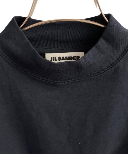 JIL SANDER（ジルサンダー）JIL SANDER (ジルサンダー) モックネックカットソー ネイビー サイズ:Mの古着・服飾アイテム
