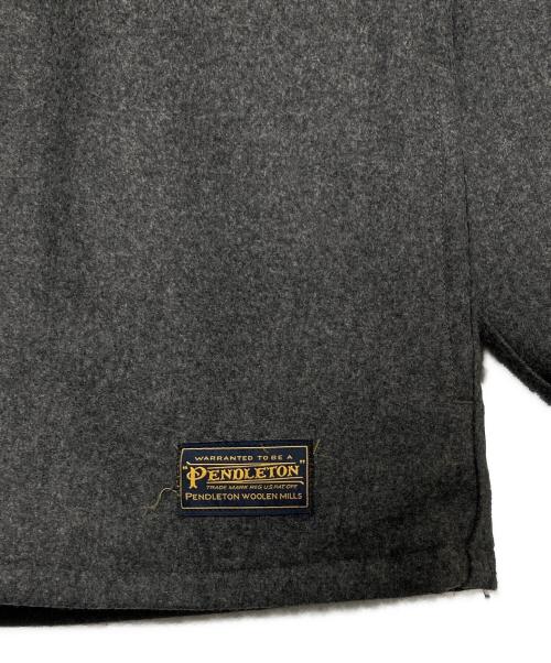 MINEDENIM（マインデニム）MINEDENIM (マインデニム) PENDLETON (ペンドルトン) Wool Quiltliner Open Collar SH グレー サイズ:2の古着・服飾アイテム