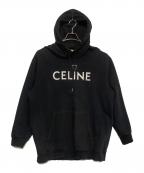 CELINEセリーヌ）の古着「Hoodie In Cotton Fleece With Artist Print」｜ブラック