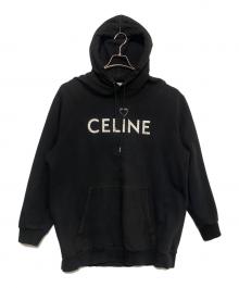 CELINE（セリーヌ）の古着「Hoodie In Cotton Fleece With Artist Print」｜ブラック