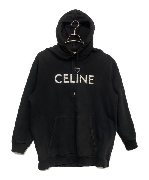 CELINE（セリーヌ）CELINE (セリーヌ) Hoodie In Cotton Fleece With Artist Print ブラック サイズ:Sの古着・服飾アイテム