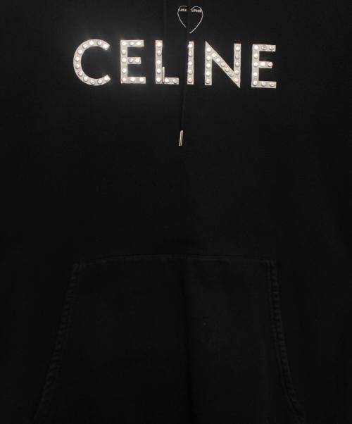 CELINE（セリーヌ）CELINE (セリーヌ) Hoodie In Cotton Fleece With Artist Print ブラック サイズ:Sの古着・服飾アイテム
