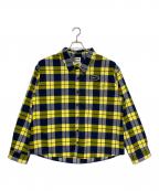 NIKE SBナイキエスビー）の古着「NIKE SB ERIC KOSTON FLNNL BTN UP QS」｜イエロー