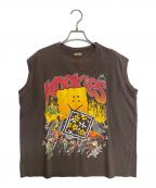 KAPITALキャピタル）の古着「20/-天竺 ノースリーブBIG-T」｜ブラウン