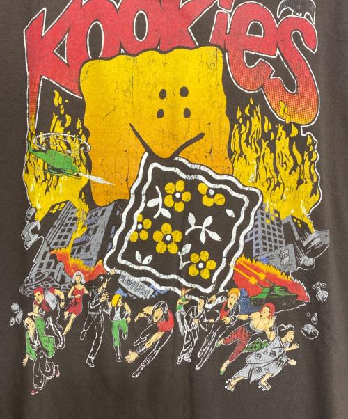 KAPITAL（キャピタル）KAPITAL (キャピタル) 20/-天竺 ノースリーブBIG-T ブラウン サイズ:1の古着・服飾アイテム