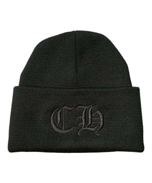 CHROME HEARTS（クロムハーツ）CHROME HEARTS (クロムハーツ) Embroidered Logo Beanie ブラック 未使用品の古着・服飾アイテム