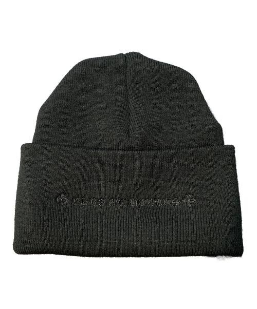 CHROME HEARTS（クロムハーツ）CHROME HEARTS (クロムハーツ) Embroidered Logo Beanie ブラック 未使用品の古着・服飾アイテム