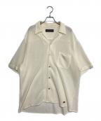 WACKO MARIAワコマリア）の古着「SUMMER KNIT OPEN COLLAR SHIRT（WHITE」｜ホワイト