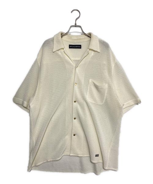 WACKO MARIA（ワコマリア）WACKO MARIA (ワコマリア) SUMMER KNIT OPEN COLLAR SHIRT（WHITE ホワイト サイズ:XLの古着・服飾アイテム
