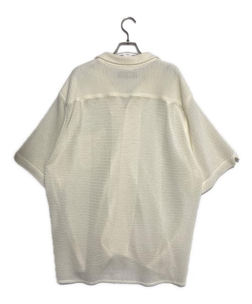 WACKO MARIA（ワコマリア）WACKO MARIA (ワコマリア) SUMMER KNIT OPEN COLLAR SHIRT（WHITE ホワイト サイズ:XLの古着・服飾アイテム