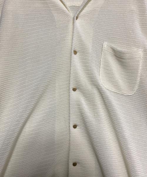 WACKO MARIA（ワコマリア）WACKO MARIA (ワコマリア) SUMMER KNIT OPEN COLLAR SHIRT（WHITE ホワイト サイズ:XLの古着・服飾アイテム