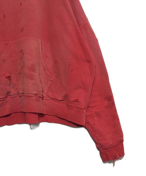 READYMADE（レディメイド）READYMADE (レディメイド) DOUBLE FACE HOODIE/RD レッド サイズ:Sの古着・服飾アイテム
