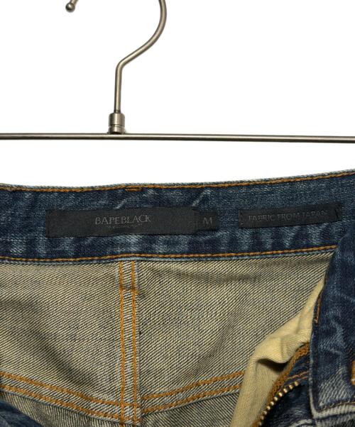 BAPE BLACK（ベイプ ブラック）BAPE BLACK (ベイプ ブラック) Tinted jeans インディゴ サイズ:Mの古着・服飾アイテム