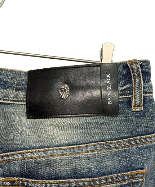 BAPE BLACK（ベイプ ブラック）BAPE BLACK (ベイプ ブラック) Tinted jeans インディゴ サイズ:Mの古着・服飾アイテム