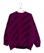 BALENCIAGAバレンシアガ）の古着「Crewneck Knit」｜パープル