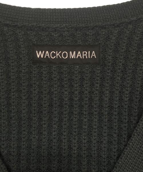 WACKO MARIA（ワコマリア）WACKO MARIA (ワコマリア) ワッフルニットカーディガン グリーン サイズ:XLの古着・服飾アイテム