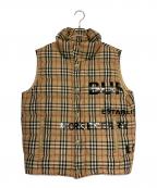 BURBERRYバーバリー）の古着「ホースフェリー ノバチェック ダウンベスト」｜カーキ