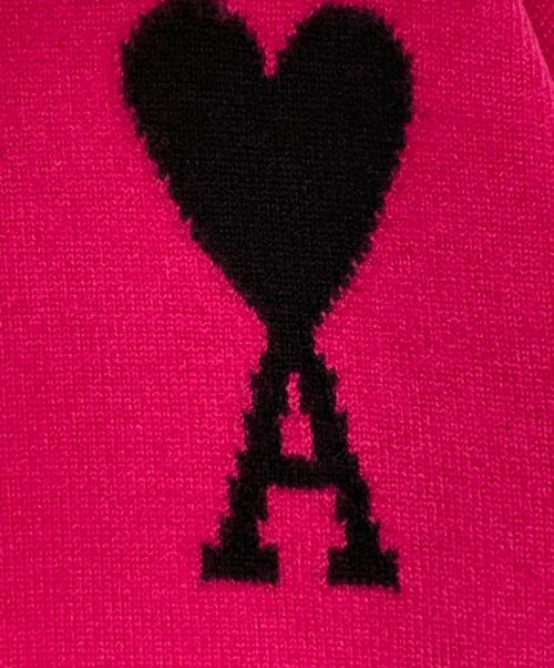 AMI PARIS（アミ パリス）AMI PARIS (アミ パリス) pullover knit　( プルオーバー ニット ) ショッキングピンク サイズ:XSの古着・服飾アイテム
