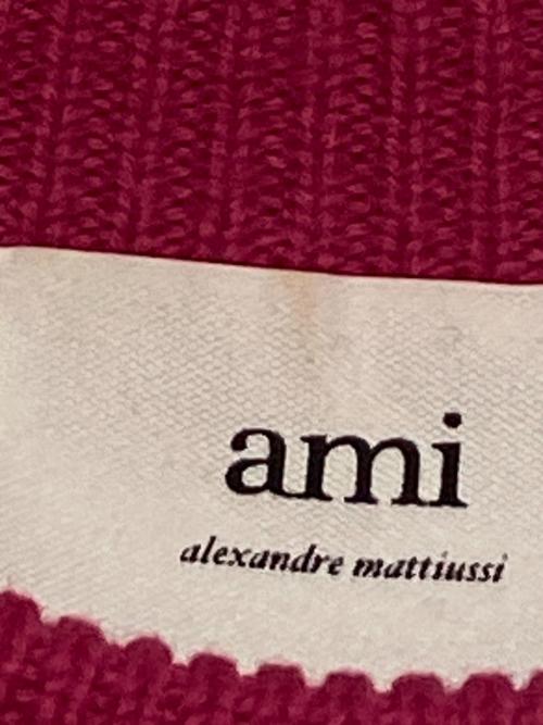 AMI PARIS（アミ パリス）AMI PARIS (アミ パリス) pullover knit　( プルオーバー ニット ) ショッキングピンク サイズ:XSの古着・服飾アイテム