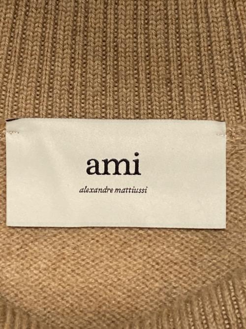 AMI PARIS（アミ パリス）AMI PARIS (アミ パリス)  turtleneck knit ( タートルネックニット ) ブラウン サイズ:Lの古着・服飾アイテム