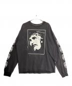 SAINT MICHAELセントマイケル）の古着「LS TEE / LOVE SAINT / BLACK」｜グレー