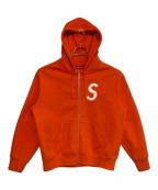 SUPREMEシュプリーム）の古着「S Logo Zip Up Hooded Sweatshirt」｜オレンジ