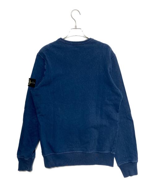 STONE ISLAND（ストーンアイランド）STONE ISLAND (ストーンアイランド) ポケット プルオーバー スウェット ブルー サイズ:Mの古着・服飾アイテム