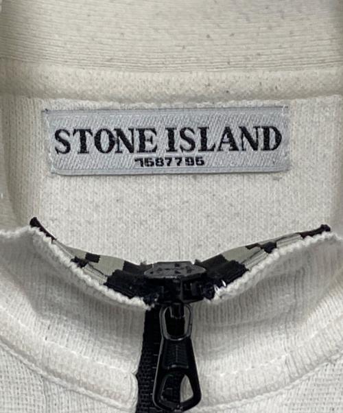 STONE ISLAND（ストーンアイランド）STONE ISLAND (ストーンアイランド) 09SS ハイネックジップ スウェット ホワイト サイズ:Lの古着・服飾アイテム