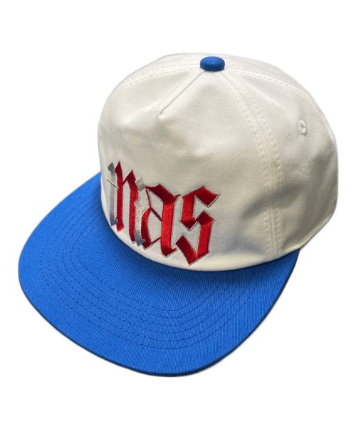 SAINT MICHAEL（セントマイケル）SAINT MICHAEL (セントマイケル) NAS CAP ホワイト×ブルーの古着・服飾アイテム