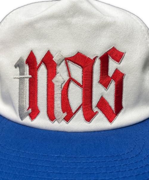 SAINT MICHAEL（セントマイケル）SAINT MICHAEL (セントマイケル) NAS CAP ホワイト×ブルーの古着・服飾アイテム