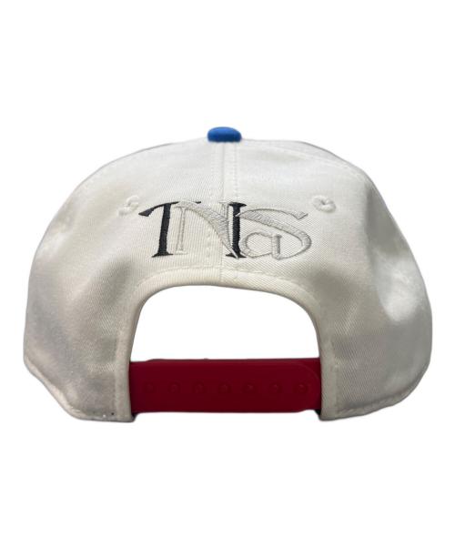 SAINT MICHAEL（セントマイケル）SAINT MICHAEL (セントマイケル) NAS CAP ホワイト×ブルーの古着・服飾アイテム