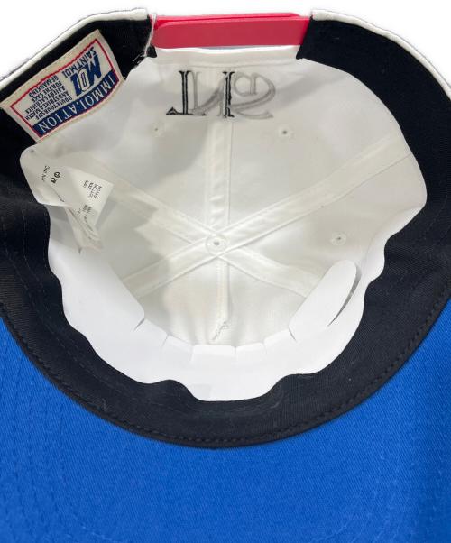 SAINT MICHAEL（セントマイケル）SAINT MICHAEL (セントマイケル) NAS CAP ホワイト×ブルーの古着・服飾アイテム