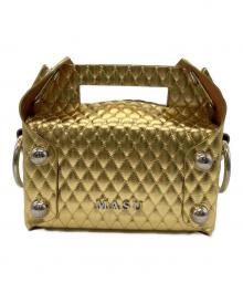 masu（エムエーエスユー）の古着「LEATHER CAKE BAG」｜ゴールド