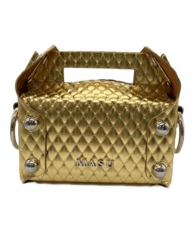 中古・古着通販】masu (エムエーエスユー) LEATHER CAKE BAG ゴールド
