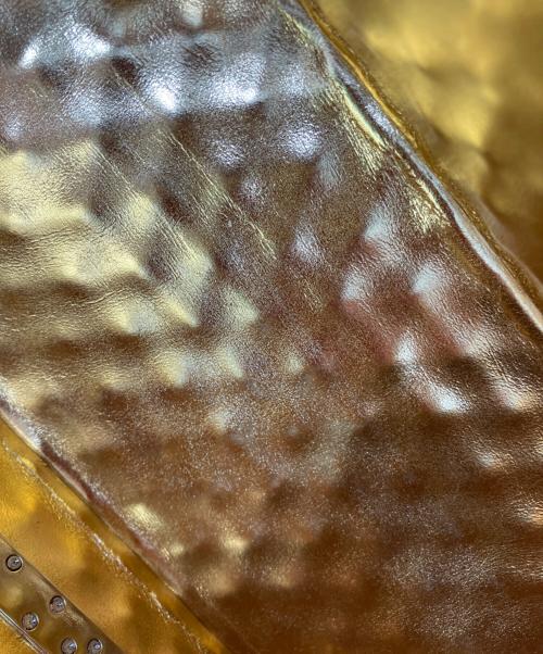 masu（エムエーエスユー）masu (エムエーエスユー) LEATHER CAKE BAG ゴールドの古着・服飾アイテム