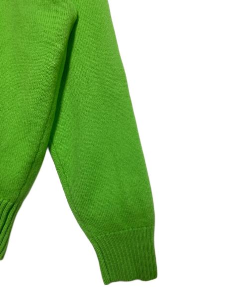 AMI PARIS（アミ パリス）AMI PARIS (アミ パリス) Crew neck knit sweater 黄緑 サイズ:Lの古着・服飾アイテム
