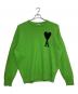 AMI PARIS（アミ パリス）の古着「Crew neck knit sweater」｜黄緑