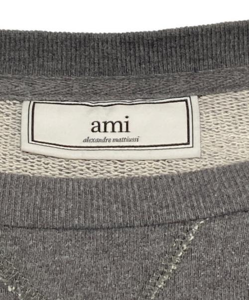 AMI Alexandre Mattiussi（アミアレクサンドルマテュッシ）AMI Alexandre Mattiussi (アミアレクサンドルマテュッシ) Front logo sweatshirt グレー サイズ:Sの古着・服飾アイテム