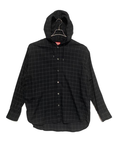DIESEL（ディーゼル）DIESEL (ディーゼル) S-DEWNY-HOOD-B ブラック サイズ:48の古着・服飾アイテム