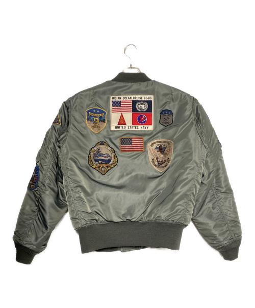 AVIREX（アヴィレックス）AVIREX (アヴィレックス) 《VINTAGE LINE》MA-1 ”TOP GUN CUSTOM” オリーブ サイズ:Lの古着・服飾アイテム