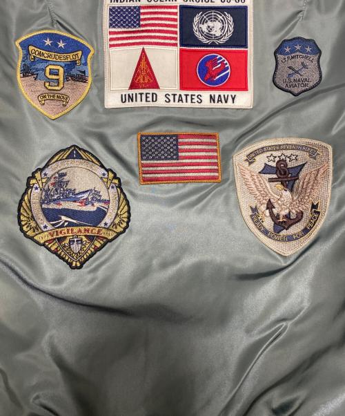 AVIREX（アヴィレックス）AVIREX (アヴィレックス) 《VINTAGE LINE》MA-1 ”TOP GUN CUSTOM” オリーブ サイズ:Lの古着・服飾アイテム