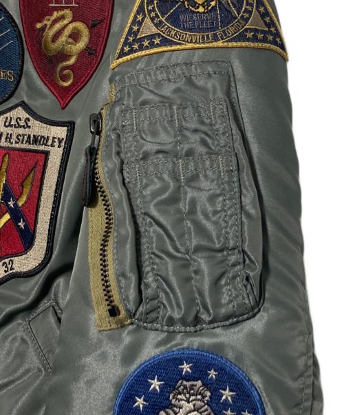 AVIREX（アヴィレックス）AVIREX (アヴィレックス) 《VINTAGE LINE》MA-1 ”TOP GUN CUSTOM” オリーブ サイズ:Lの古着・服飾アイテム