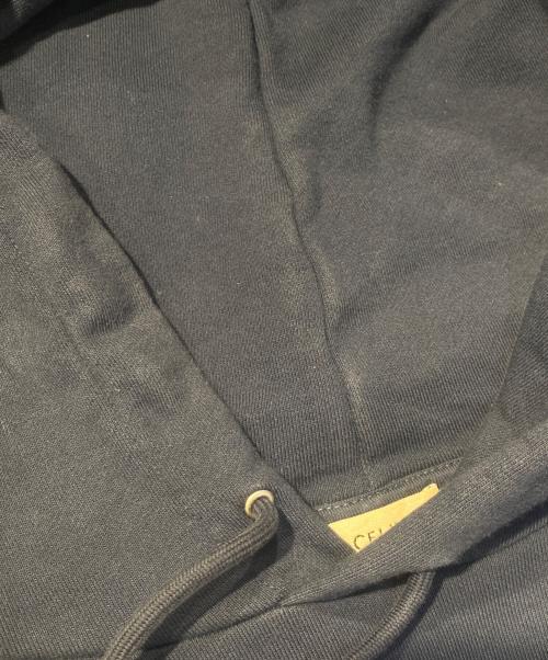 CELINE（セリーヌ）CELINE (セリーヌ) ルーズフーディー プルオーバーパーカー ネイビー サイズ:Sの古着・服飾アイテム