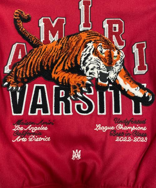 AMIRI（アミリ）AMIRI (アミリ) TIGER VARSITY JACKET レッド サイズ:Mの古着・服飾アイテム